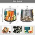 thumbnail image 2 of Yayeee Ashtray with Lid for Cigarette Smokeless Stainless Steel Home Ash Holder, Colorful Cocktails, 2 of 7