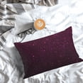 thumbnail image 5 of Rateoe Dark Purple Glitter Pattern Pillow Covers with Invisible Zipper(Pillows are not Included) Standard Pillowcases-14"x20", 5 of 6