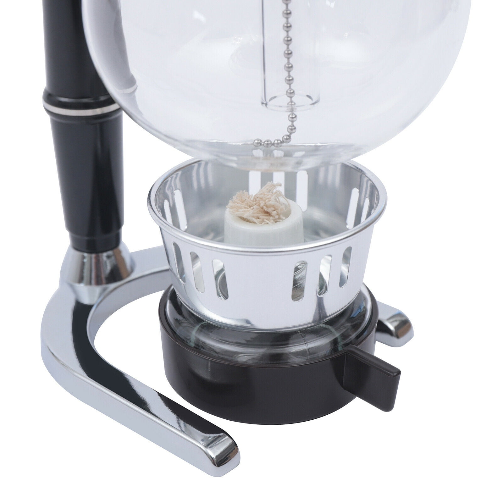 Siphon Coffee Maker 5-Cup Tabletop Vacuum Coffeemaker Pot Glass Type 500ml