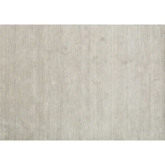 Ahgly Company Machine Washable Indoor Rectangle Contemporary Pale Silver Gray Area Rugs, 2' x 3'