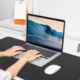 thumbnail image 6 of Aihimol Large Faux Leather Mouse Pad 31.5"x15.7" - Non-Slip Waterproof Desk Mat with Heat-Resistant Surface for Office, Gaming & Home Use (Black), 6 of 6