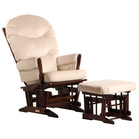 ULTRAMOTION by Dutailier 2 Post GliderReclinerMultiposition with Nursing Ottoman in CoffeeLight Beige