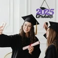 thumbnail image 2 of 2025 Graduation Wooden Sign Wall Hanging, 11.8 x 7.1 in Lightweight Wood Plaque in 5 Bold Colors, Door & Wall Decor, Photo Prop for End-of-Semester Party, Class of 2025 Graduation Celebration, 2 of 6