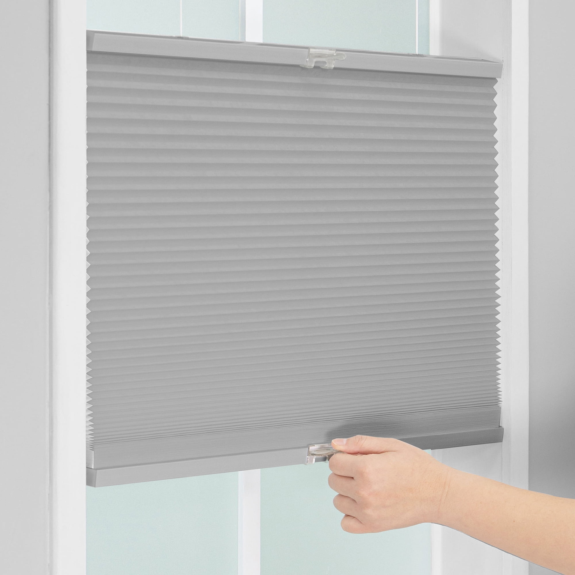 Regal Living Top Down Bottom Up Light Filtering Cordless Cellular Shade, Anchor Gray - 68.5" W x 64" L