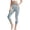 Blue A6, variant on Edvintorg Cropped Pants for Women Plus Size Floral Slim Fit Athletic Yoga Capris High Waisted Casual Capri Legging with Pockets Womens Fashion Blue M