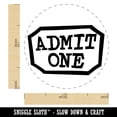 thumbnail image 2 of Admit One Movie Theater Ticket Self-Inking Rubber Stamp Ink Stamper - Fuchsia Ink - Medium 1 Inch, 2 of 7