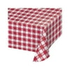 Party Central Club Pack of 12 Red and White Gingham Table Covers 108"