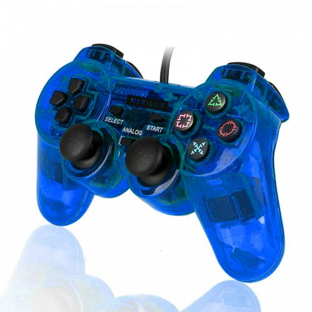 NEXiLUX PS2 Controller Compatible with Sony PlayStation 2 PS1 Dual