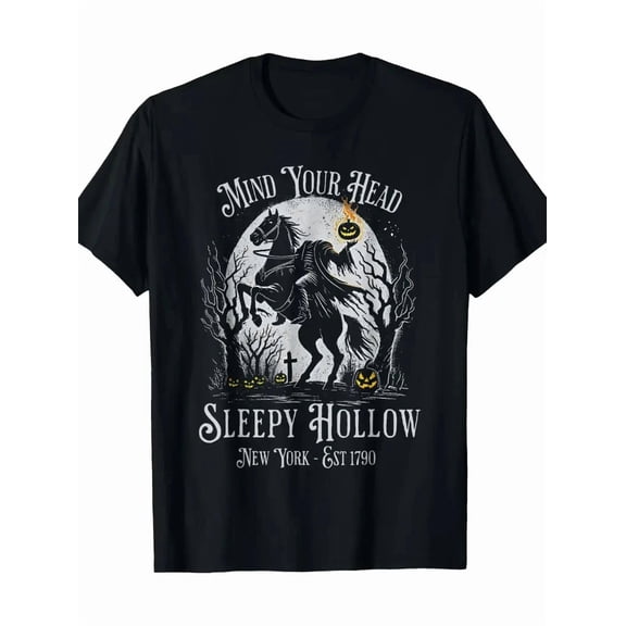 Sleepy Hollow Midnight Ride Vintage Halloween Holiday Unisex T-Shirt up to size 5XL