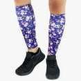 thumbnail image 3 of Cherry Blossoms Compression Leg Sleeves L/XL / Navy, 3 of 4