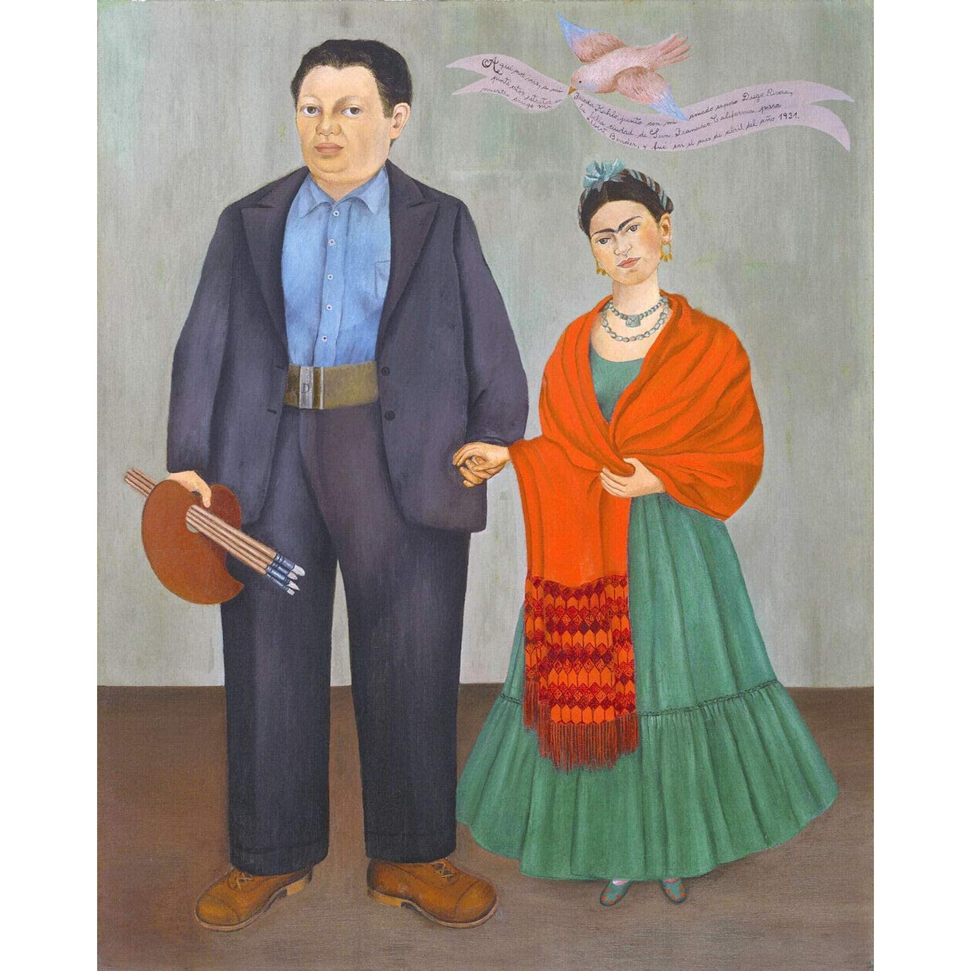 Diego Rivera and Frida Khalo - CANVAS OR PRINT WALL ART