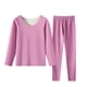thumbnail image 1 of Minnieouse Ropa interior térmica para mujer, 2 uds., cálida, agradable a la piel, gruesa, capa base, vellosa, ropa de invierno, pintura interior, combina conjuntos de ropa Violeta SG Minnieouse AP013391-23, 1 of 6