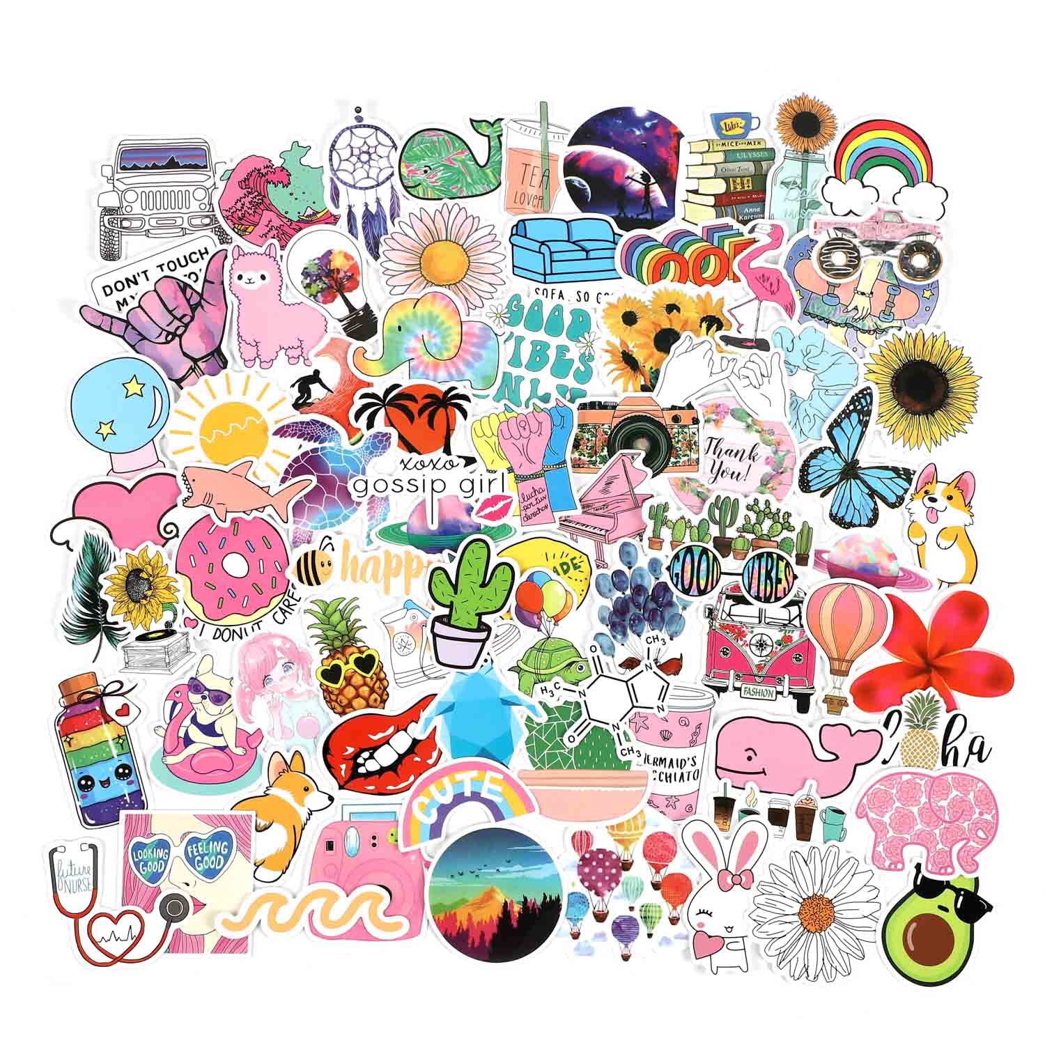 40pcs/lot Skateboard Stickers Bomb Vinyl Laptop Luggage Decals Sticker Removable 