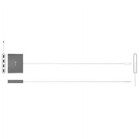 j5create - USB-C to 4-Port HDMI Multi-Monitor Adapter - Silver