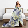 thumbnail image 5 of ZICANCN Anti-Pilling Flannel Bed Throw Blankets Abstract Flower Pattern , Couch Ultra Soft Micro Fleece Sofa Bed Camping Travel Blanket for Adults 50"x40", 5 of 8
