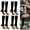 Black, variant on 4 Pairs Of Compression Socks for Men And Women 20-30mmhg Knee-high Socks Suitable for Sports Running Travel Nurses