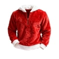 thumbnail image 2 of Hrsba Hoodie Pullover Men,Loose Long Sleeve Color Fuzzy Sleeve Hooded Pullover with Pockets Mens Fashion Hoodies, 2 of 5