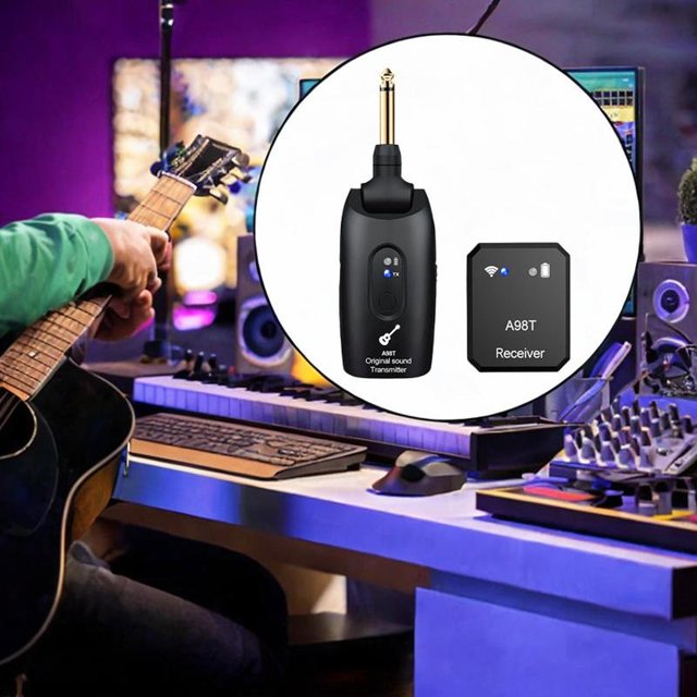 Inaldo inalámbrico en el de de oído enchufe y reproduce receptor de micrófono para bandas Guitarra de estudio de rendimiento