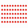 thumbnail image 2 of Pesca 50pcs Bobbers Pescadores 1 Pulgada Upbe Un Flotador Rojo y Bobbres Blancos Presionan Redonda Flotadores de Pesca, 2 of 6