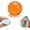 Orange A4, variant on Coconut Oil Squishy Stress Sugar Balls Non-Rebounding Gel Jelly Crunchy Squish Ball Handmade Moldable Sensory Cocnut Anxiety Reliever Slow Rising Squishies Fidget Squeeze Toys Improving Focus