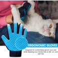 thumbnail image 6 of Upgrade Pet Grooming Gloves, Grooming Gloves for Dogs, Cats, Rabbits & Horses with Long and Short Hair, Efficient Pets Hair Remover Mittens - 1 Pair (Sky Blue), 6 of 14