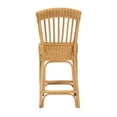 thumbnail image 5 of bali & pari Barito Modern Bohemian Natural Rattan Counter Stool, 5 of 10