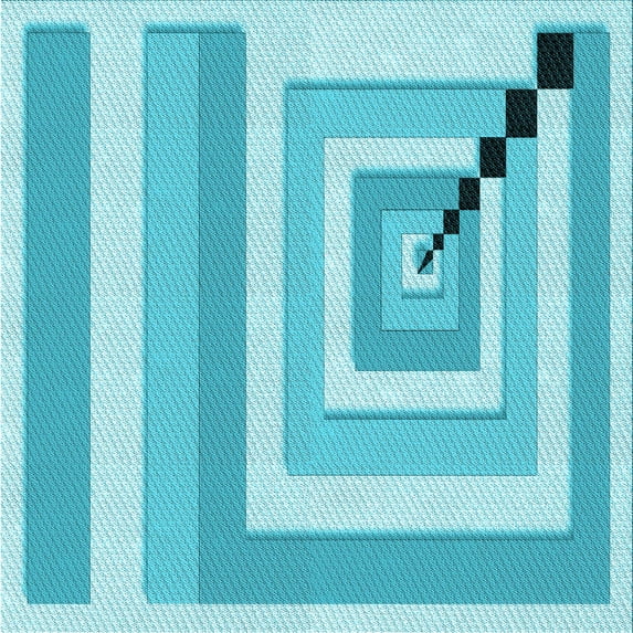 Ahgly Company Machine Washable Indoor Square Transitional Dark Turquoise Green Area Rugs, 4' Square