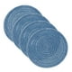 thumbnail image 1 of Uxcell 4 Pcs Manteles Individuales Redondos Tejidos, Mantel Lavable de 7 Pulgadas Resistente al Calor, Mantel Decorativo para Mesa de Comedor, Encimera, Azul, 1 of 7