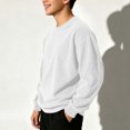 thumbnail image 6 of Timegard Boys Clothes Fall Crew Neck Sweatshirts Corduroy Kids Drop Shoulder Long Sleeve Oversized Pullover Tops, 6 of 8