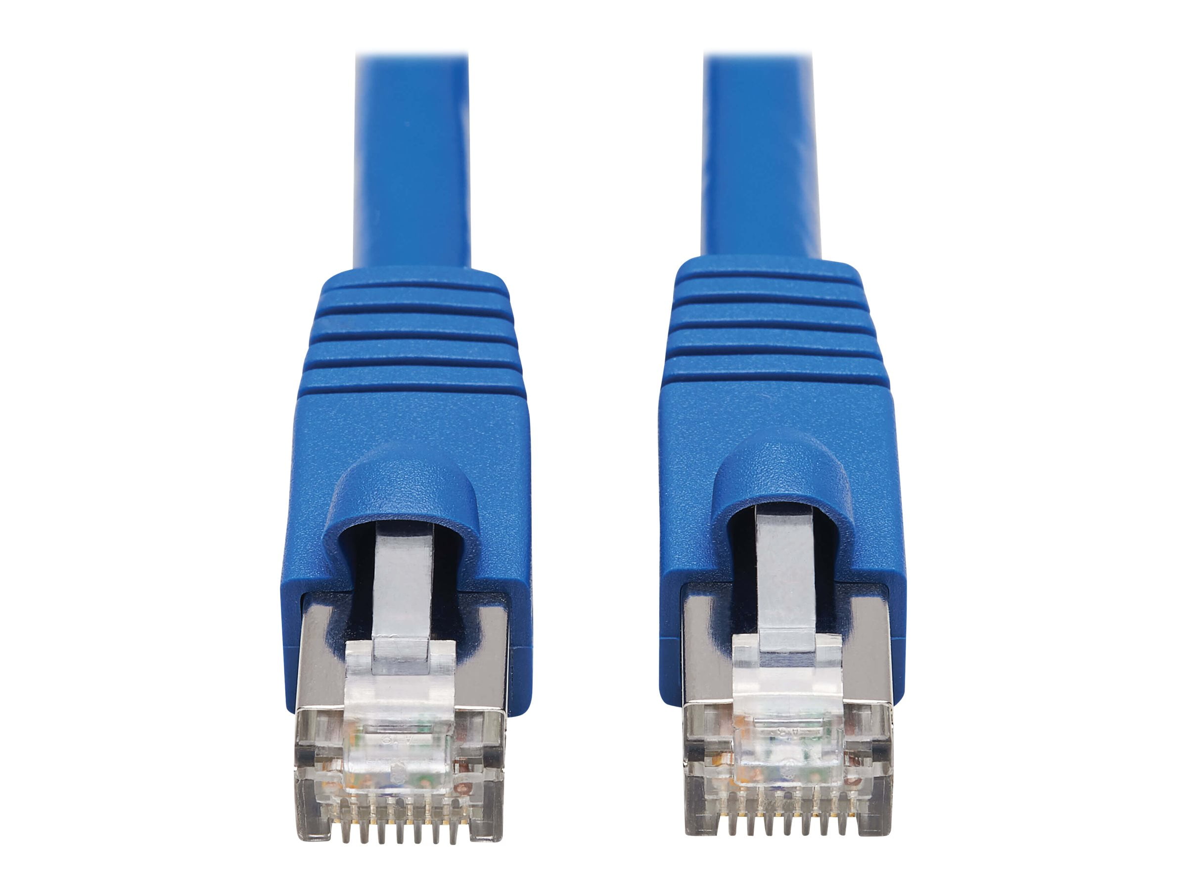Connection 30. Cat.6 f/UTP 23 AWG rj45 Plug - with Boots. RJ-45 (M). Cable UIM-dom, cat5 Patch Cable, 1 m Blue (dal) (p1bl Patch Cord cat5 1m Blue dal Bus). Промышленный Ethernet кабель.
