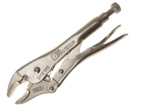 ch hanson c.h. hanson 71050 manual locking pliers, curved jaw, 10 inch