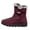 Wine, variant on Jamicy Snow Boots for Women Winter Shoes Waterproof Warm Plush Lined Mid-Calf Winter Boots with Non-Slip Outsole for Cold Weather