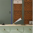 thumbnail image 6 of Ambesonne Safari Peel & Stick Wallpaper for Home, Jungle Tiger Skin Stripes, 13"x36", Orange and Charcoal Grey, 6 of 6