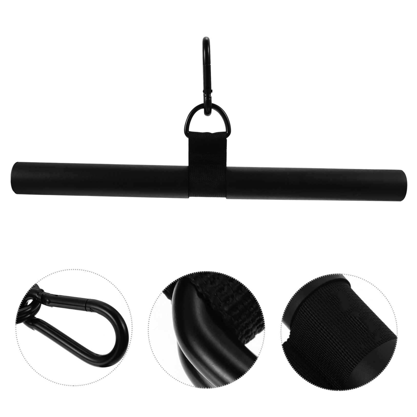 LULULION 1Pc Black Fitness Lever Triceps Gym Rod for Arm Shoulder and Back Training