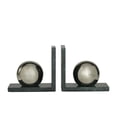 thumbnail image 6 of CosmoLiving by Cosmopolitan 7" Orb Silver Marble Bookends (Set of 2), 6 of 7