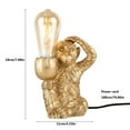 thumbnail image 5 of Electric Unique Resin Monkey Lighting Fixture,110V Bedroom Table Gold Lamp,Gold Monkey Desk Lamp, 5 of 12