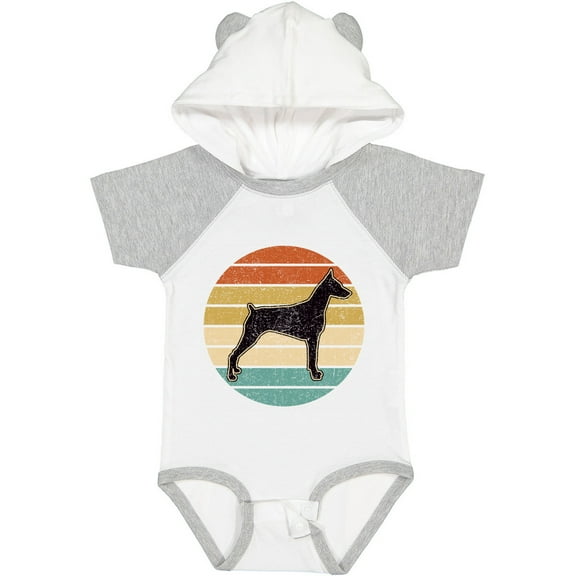 Inktastic Doberman Dog Retro Sunset Boys or Girls Baby Bodysuit