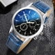 thumbnail image 3 of Organizadores tres relojes de ojo relojes de cuarzo de los hombres reloj de cinturón de vidrio azul reloj de los hombres elección de regalos Comprar 2 Barco 3, 3 of 3