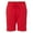 Red, variant on Independent Trading IND20SRT Mens Midweight Fleece Short-White-2X