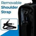 thumbnail image 6 of Case-It 2 inch O-Ring Zipper Binder with Padded Laptop Case Workstation, Shoulder Strap, LT-117, Black, 6 of 8
