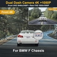 thumbnail image 2 of Fitcamx Front 4K+Rear 1080p Dash Cam Adapts for BMW F Chassis (Model C) 1 2 3 4 5 7 Series X1 X2 X3 X4 X5 X6 X7,  128GB Card, 2 of 5