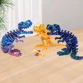 thumbnail image 5 of 3D Printed T-Rex Action Figure, Multicolor Gradient Dinosaur Model Toys for Home Desktop Display, Colorful 3d Print Figures Desk Decor Birthday Gifts, 1 PC, 5 of 9