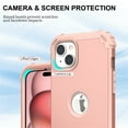 thumbnail image 4 of JTCASES for iPhone 15 Plus Case, Drop Resistant Corners, Wireless Charging, Heavy Duty Shockproof Hybrid Hard PC Bumper, Camera Protection, Skin-feel Anti-scratch Tough Phone Cover, Rosegold, 4 of 9