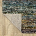 thumbnail image 4 of Style Haven  Halden Textural Stripes Area Rug Multi 7'10" Round 8' Round Indoor Living Room, Bedroom, Dining Room Gold, Blue, 4 of 5