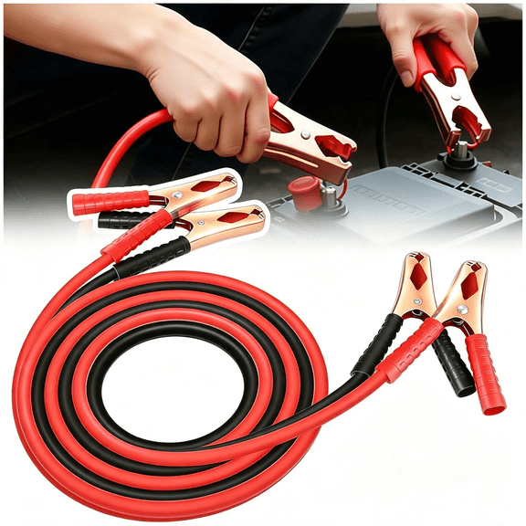 GJX 67" Car Jumper Cables Heavy Duty,Jumper Cables for Car Battery Clamps for Emergency Roadside Power Supply,Universal Alligator Clips Jumpers Cable for Cars,Suvs,Trucks