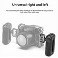 thumbnail image 4 of Universal Rail Clamp Side Handle Grip 1/4in Thread Camera Cage Handgrip for DSLR Camera Cage Cold Shoe Mount Mic Holder, 4 of 7