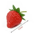 thumbnail image 3 of 20Pcs Fraise Artificielle Faux Fruit Réaliste pour les Décorations de Table d'Affichage, 3 of 8