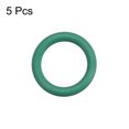 thumbnail image 2 of Anillos O de caucho de fluoruro, junta de sellado FKM para maquinaria de vehículos y plomería, verde, paquete de 5, 9mmx6mmx1.5mm, 2 of 3
