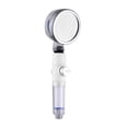 thumbnail image 3 of Wosthever Ducha de baño de 20mm, cabezal de ducha de chorro ajustable, ahorro de agua de alta presión, filtro de aniones para baño, boquilla de SPA para Juegos de accesorios de baño Blanco Wosthever HA005321-02, 3 of 6
