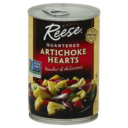 (6 Pack) Reese Quartered Artichoke Hearts, 14 Oz (Best Brand Of Artichoke Hearts)